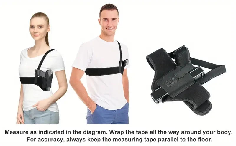 Tactical Underarm Holster Concealed Carry Shoulder Harness Nylon Belt - 7