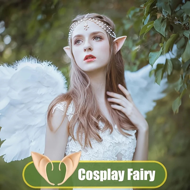Elf Ears Cosplay Costume Accessories Fairy Angel Party Props 1 10 Pairs - 19
