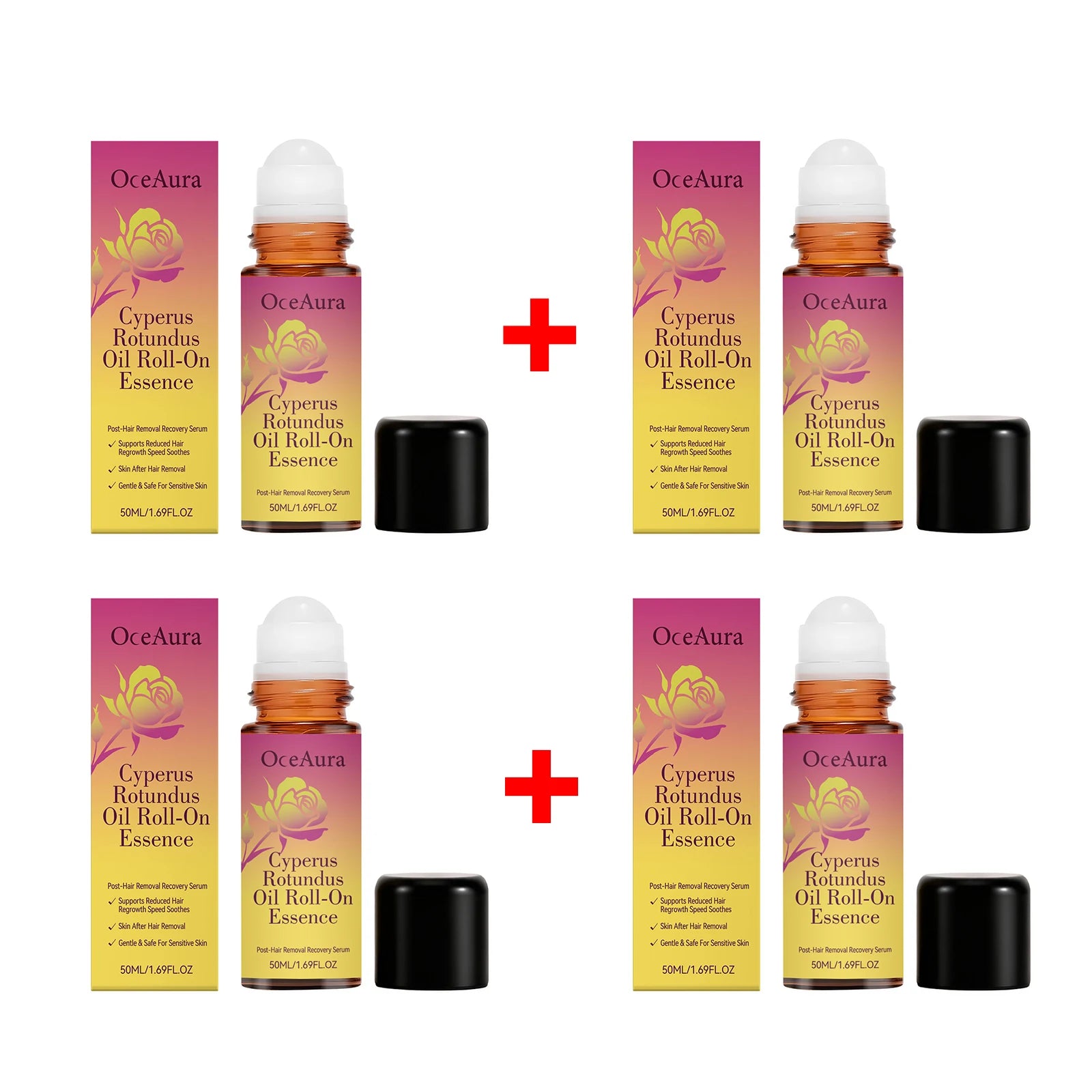 OceAura Cyperus Rotundus Roll On Oil Essence Post Hair Removal Care - 13