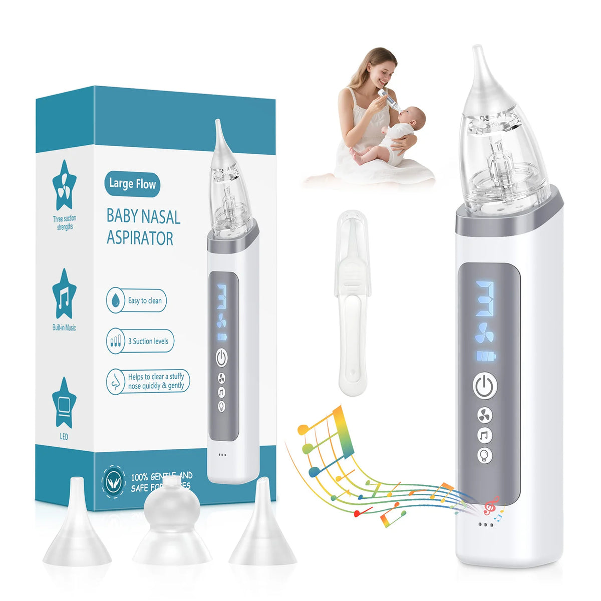 Electric Baby Nasal Aspirator Automatic Nose Cleaner Sucker