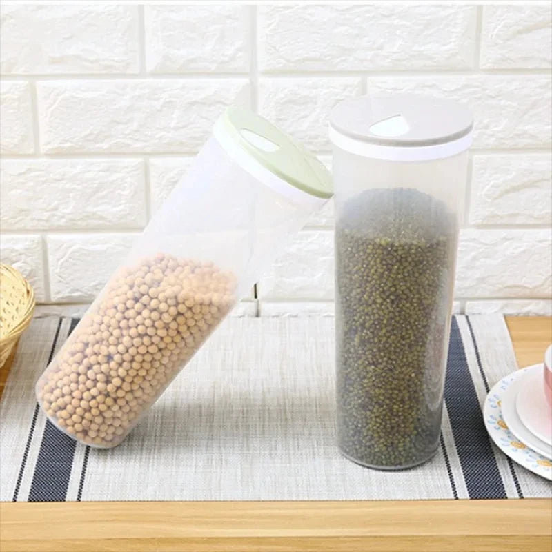 Airtight Pasta Container Spaghetti Storage Jar Kitchen Food Organizer - 4