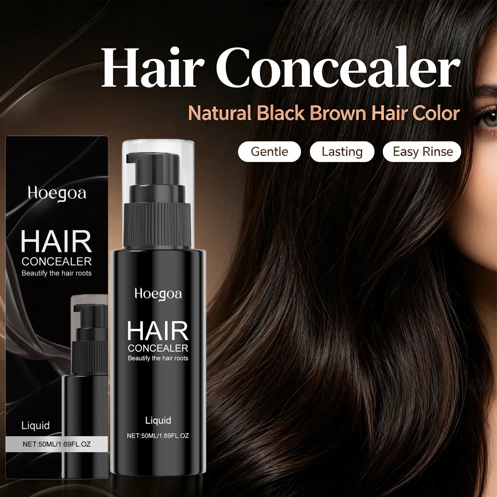 Hair Concealer Root Cover Up And Gray Hairline Filler Spray - 3