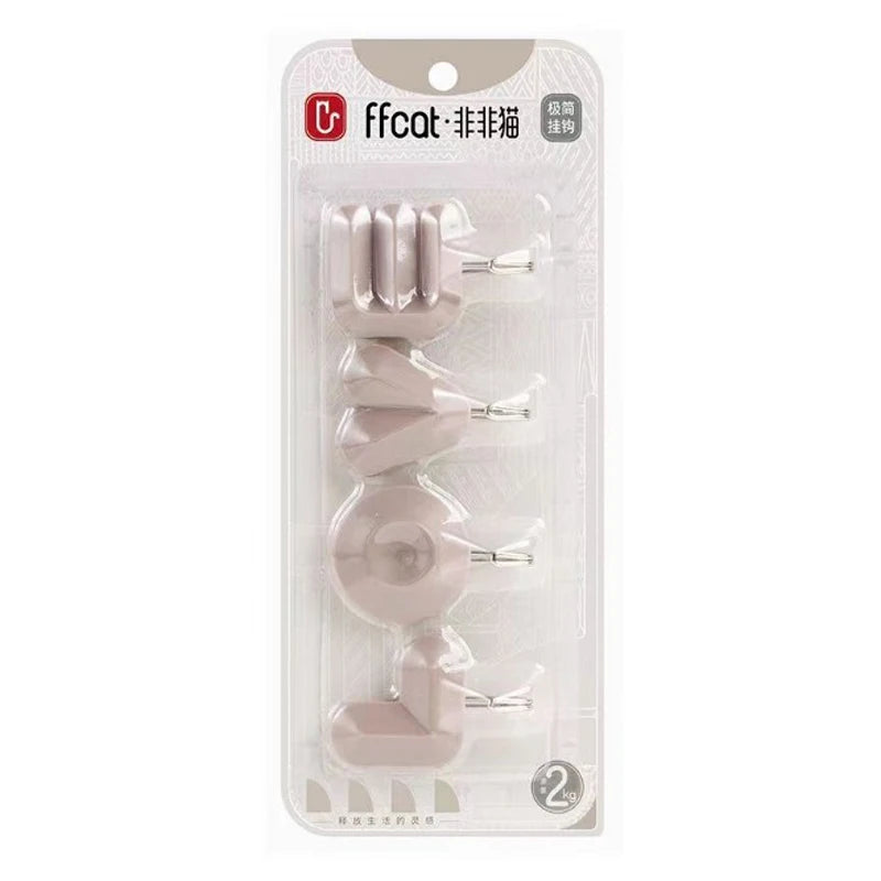 LOVE Letter Adhesive Wall Hooks Decorative No Punch Door Hangers - 11