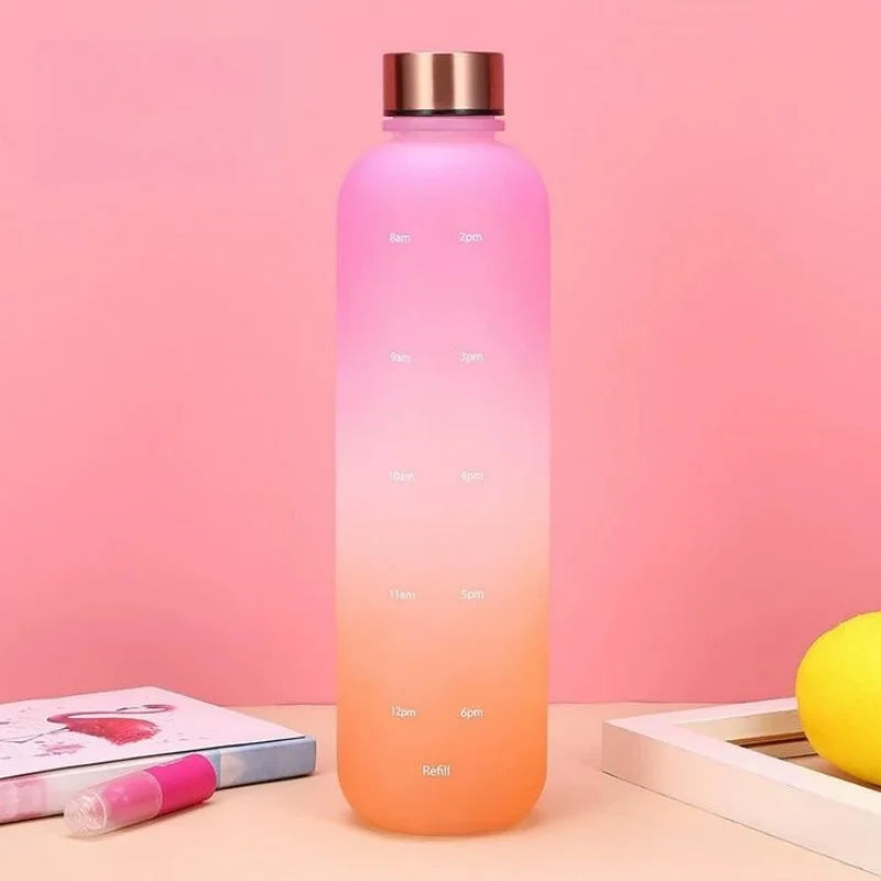 1000ml Gradient Sports Water Bottle Motivational Fitness Hydration Cup - 15