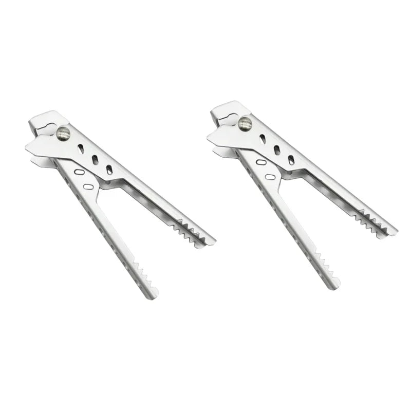 Camping Pot Gripper Portable Hot Pan Clip Anti Scald Bowl Tong Tool - 10