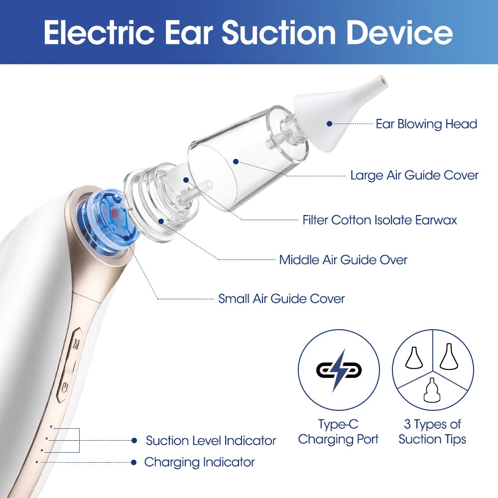 Intelligent Vacuum Earwax Remover Electric Ear Cleaner Kit
