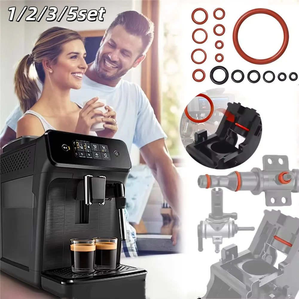 Coffee Machine O-Ring Seal Kit Silicone Gasket Repair Set - 1