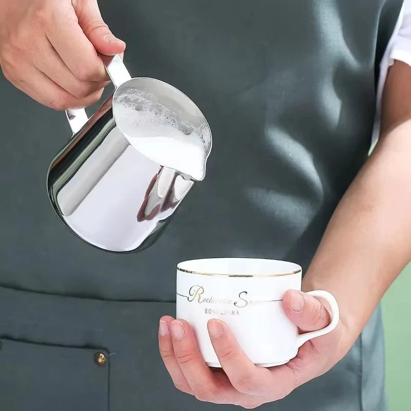 Stainless Steel Milk Frothing Pitcher Espresso Latte Art Coffee Cup - 8