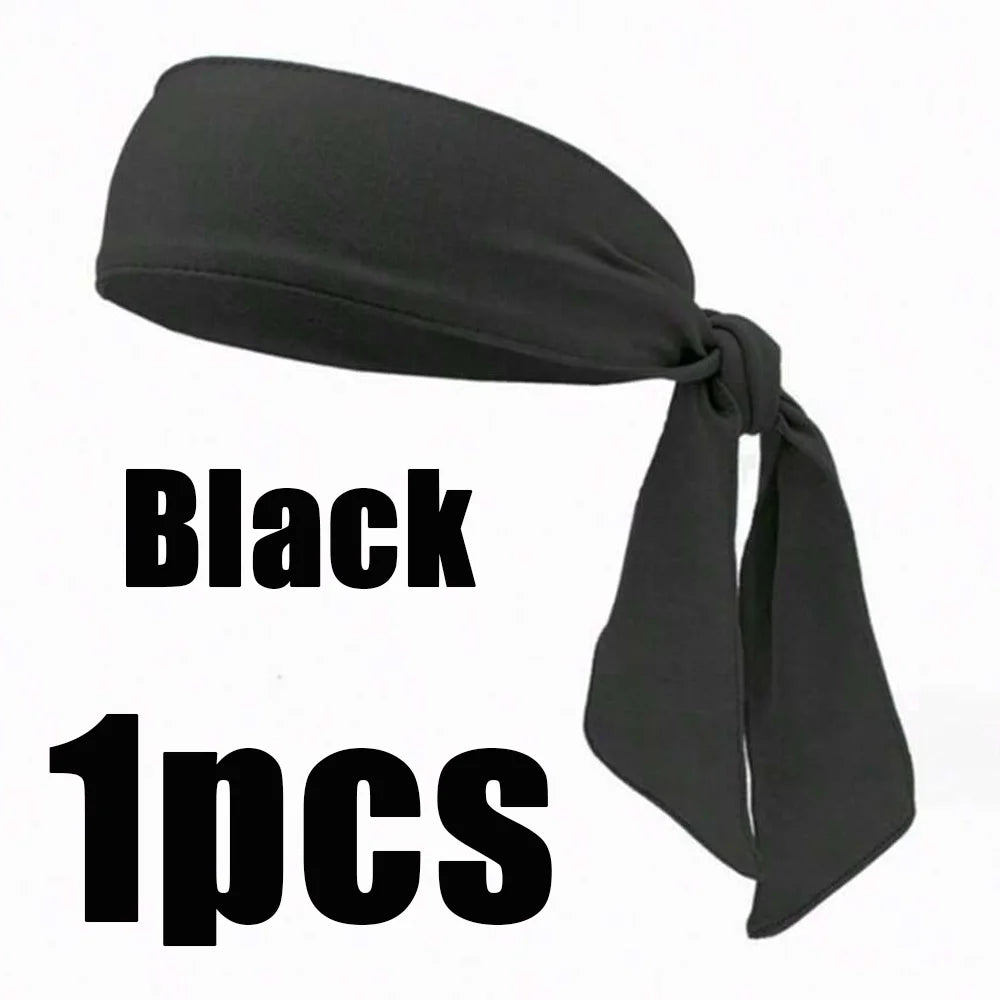 Unisex Sweatband Sports Headband Moisture Wicking Athletic Hair Tie