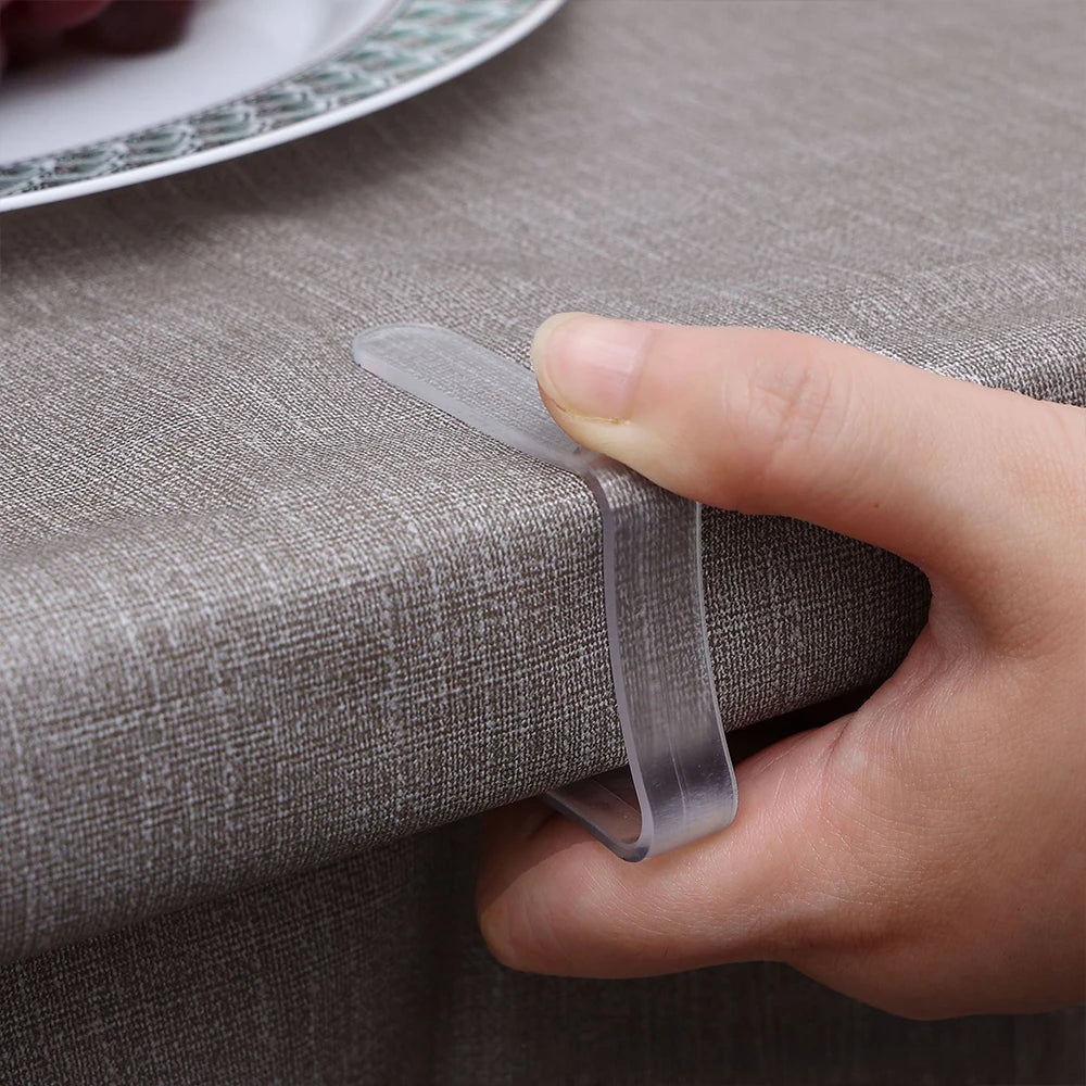 Clear Tablecloth Clips Anti Slip Table Cover Holder Set 6 12 24 Pack - 11