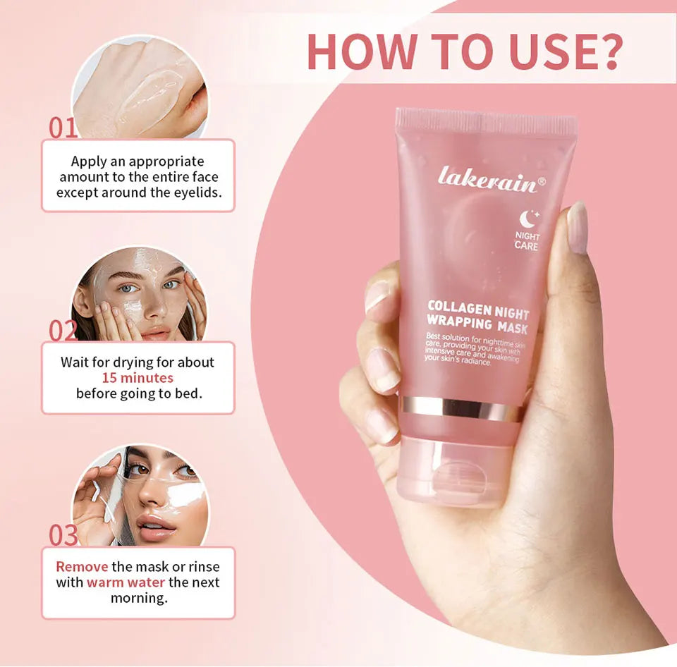 Collagen Skincare Set Firming Moisturizing Face Mask Cream and Serum - 16