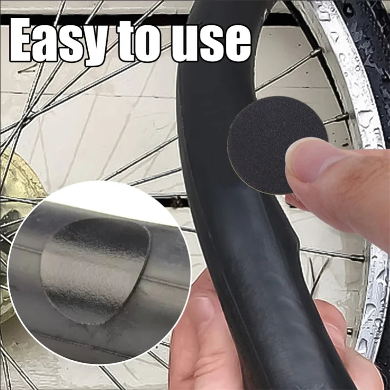 Bicycle Tire Patches Glue-free Bike Inner Tube Repair Kit 10-100pcs - 2