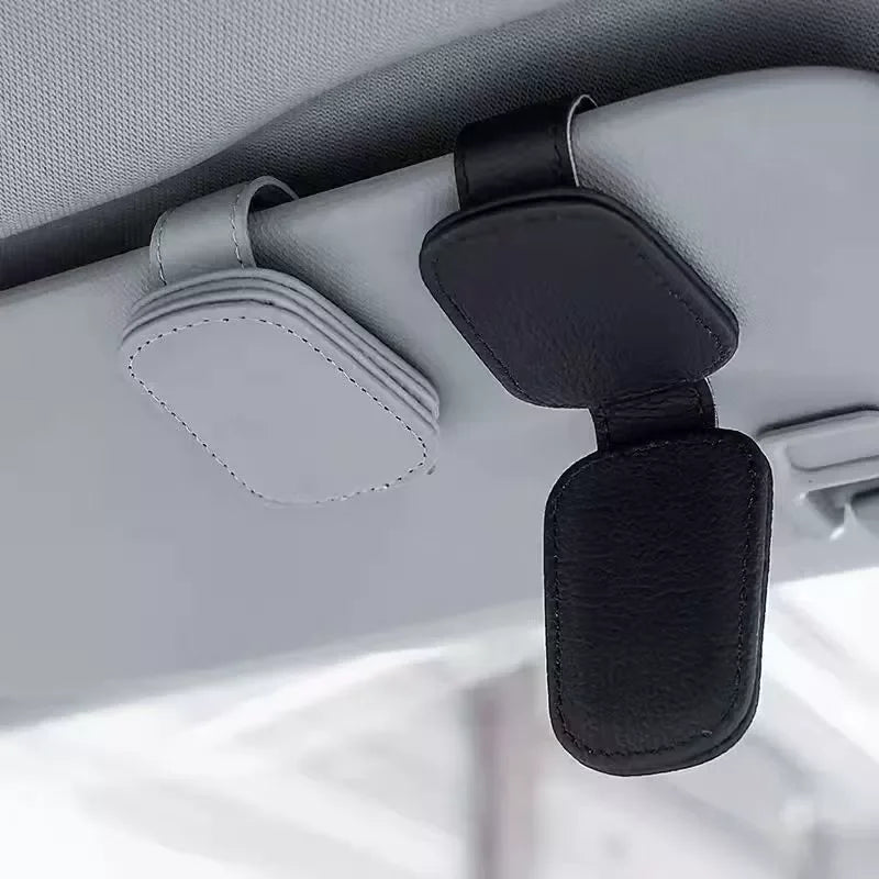 Car Sun Visor Glasses Holder Magnetic Sunglasses Clip Mount Organizer