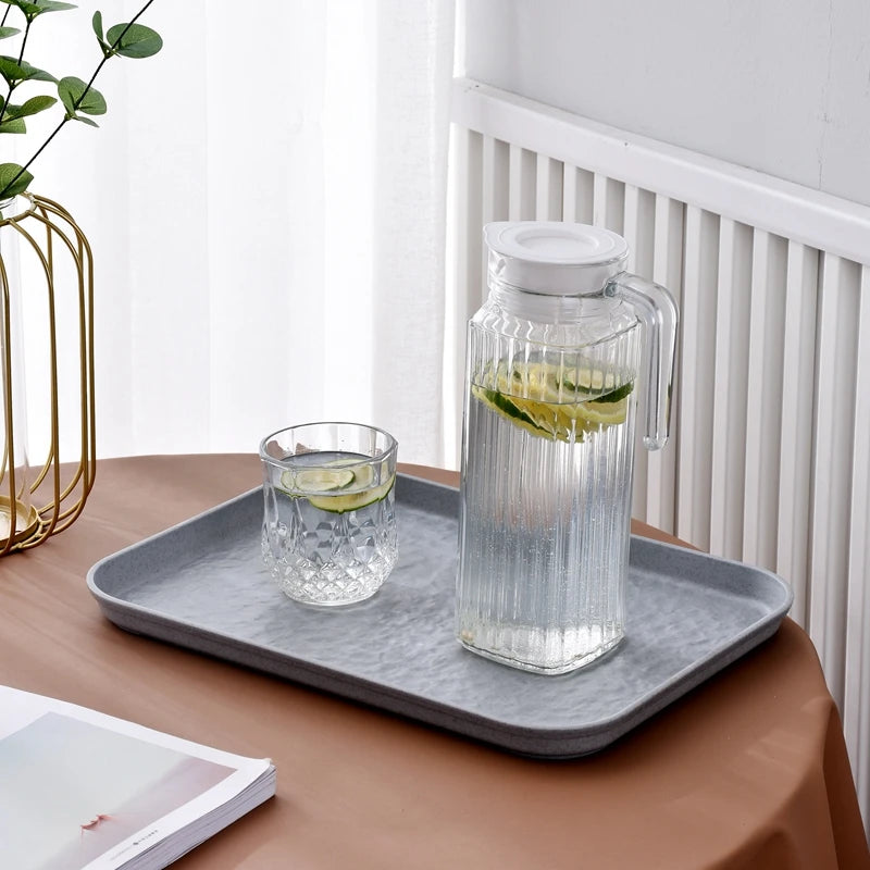 1.1L Transparent Plastic Water Jug Fridge Juice Pitcher Drink Dispenser
