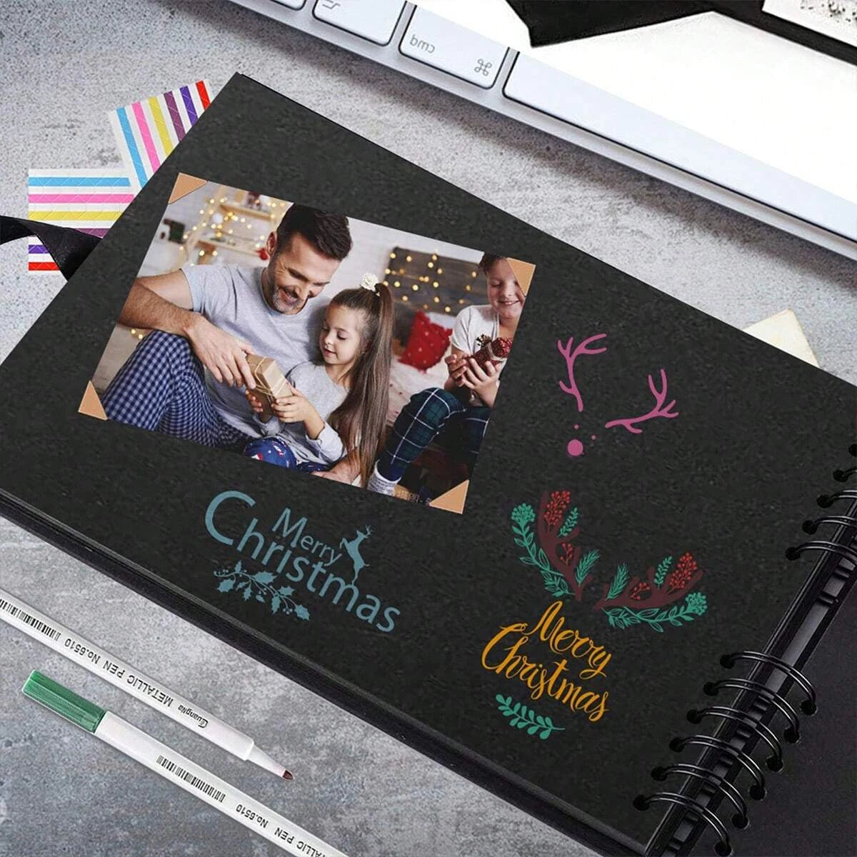 DIY Craft Photo Album Scrapbook - Personalized Memory Book Gift - 5