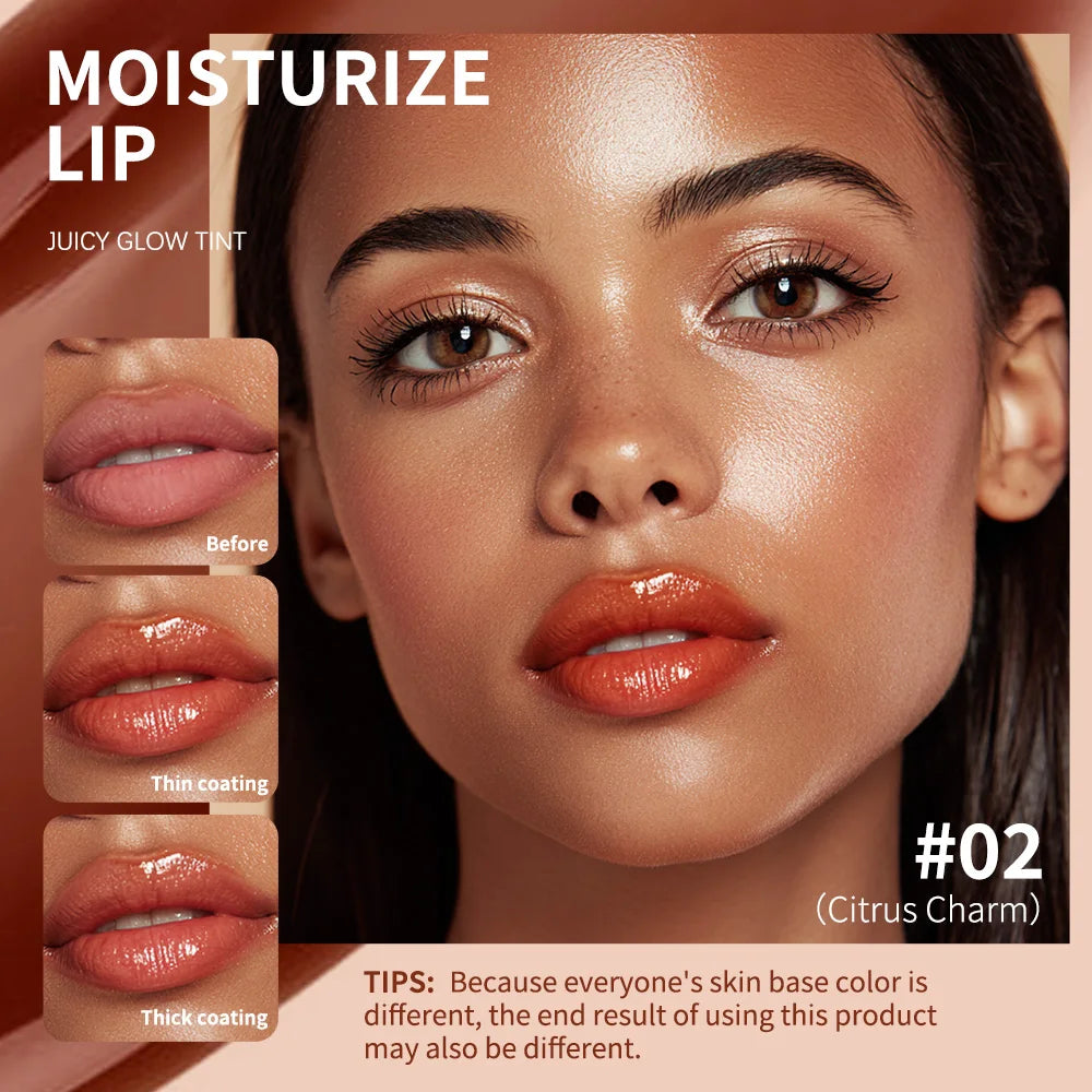 Lakerain Mirror Lip Glow Tint Juicy Gloss Lip Stain - 4