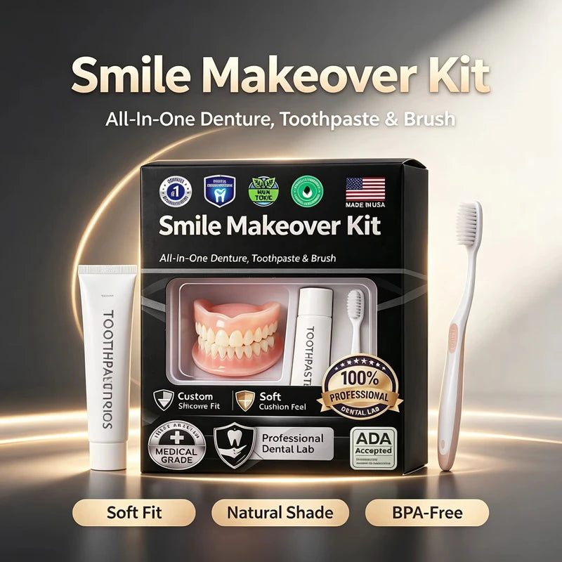 Moldable Silicone Denture Set Instant Smile False Teeth Kit - 2