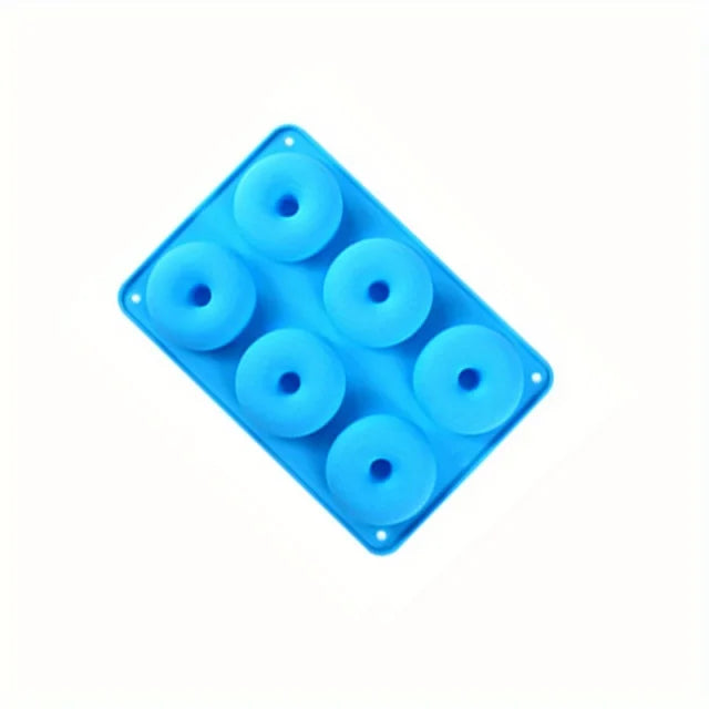 Silicone Donut Mold 6 Cavity Nonstick Baking Pan for Cakes and Pastries