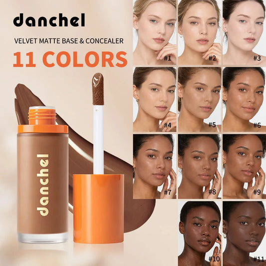 2-in-1 Liquid Foundation & Concealer Matte Face Makeup