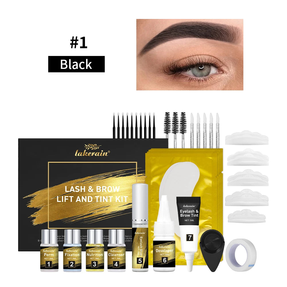 Lash and Brow Lift and Tint Kit Professional Curling Dyeing Combo - 19