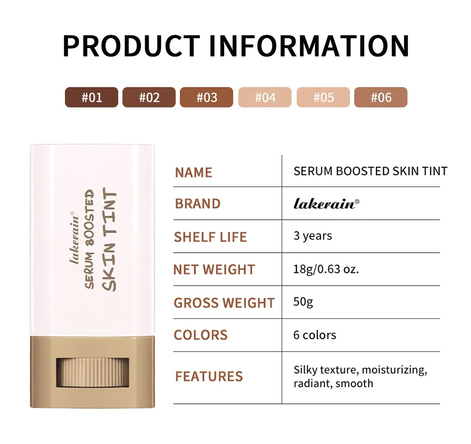 Lakerain Serum Boosted Skin Tint Foundation Stick Makeup