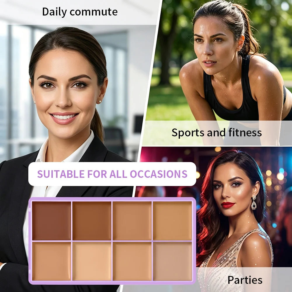 Cream Concealer Palette Full Coverage Contour & Tattoo Cover Makeup