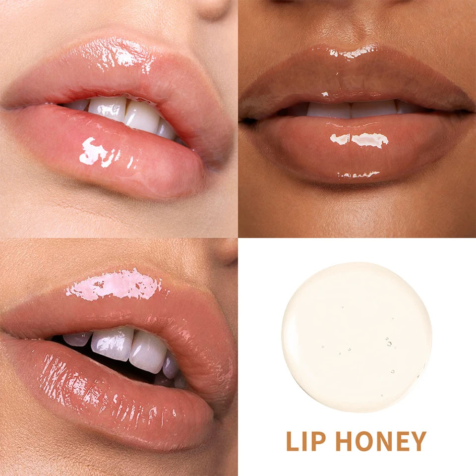 Honey Chocolate Lip Gloss Set Moisturizing Lip Oil Plumper