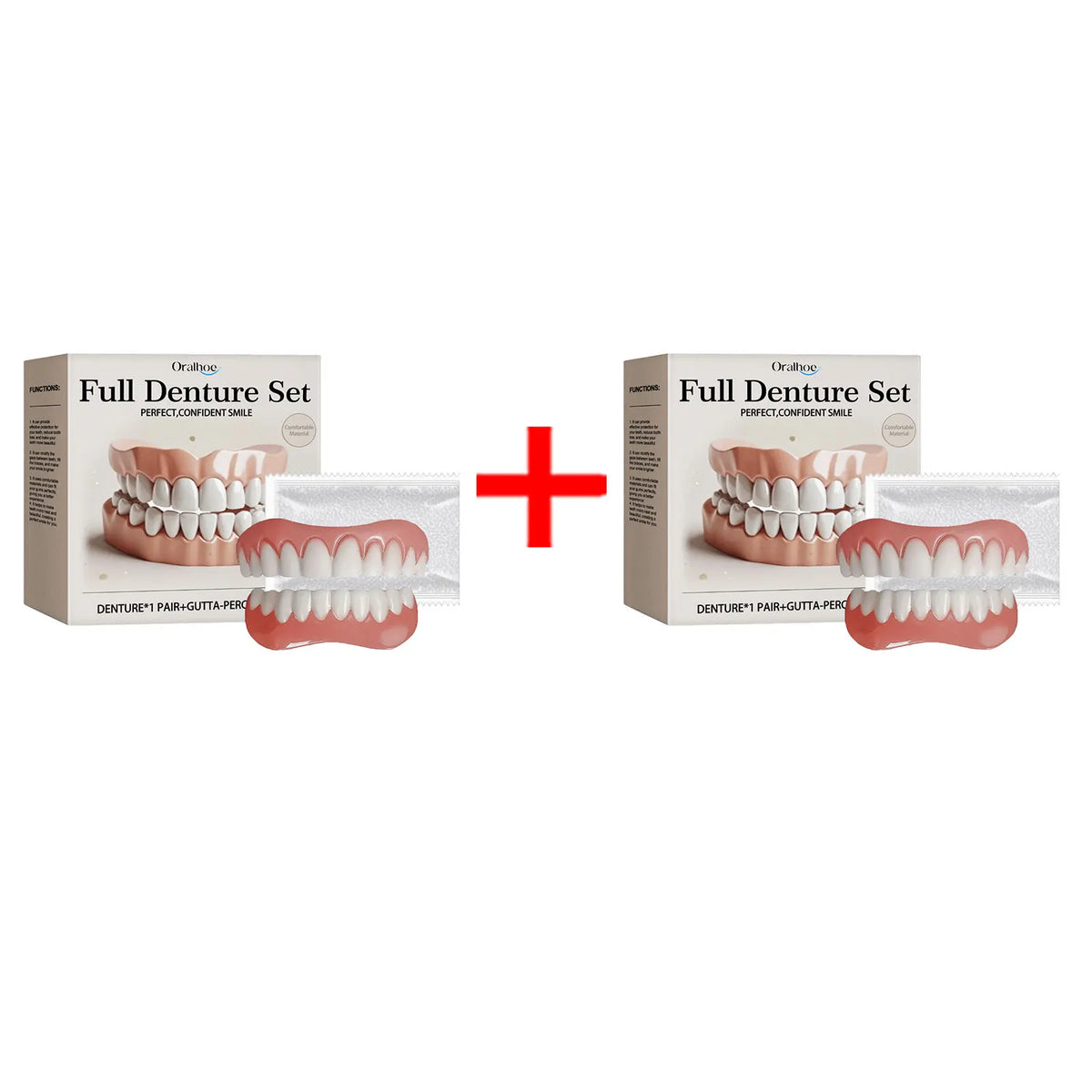 Silicone Denture Set Upper and Lower False Teeth Repair Kit