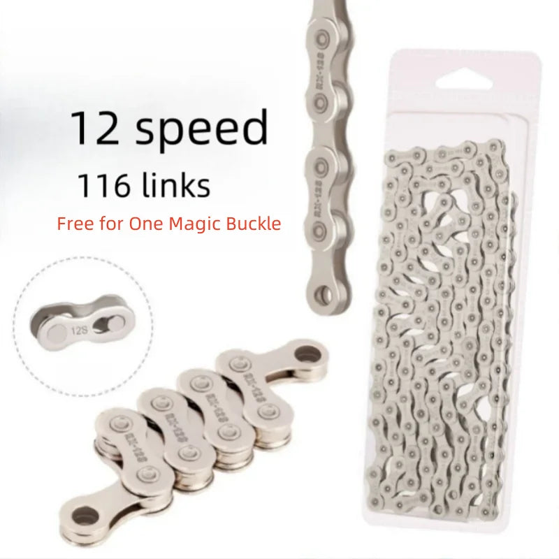 Durable Bicycle Chain for MTB Road Bike 6 7 8 9 10 11 12 Speed Gear