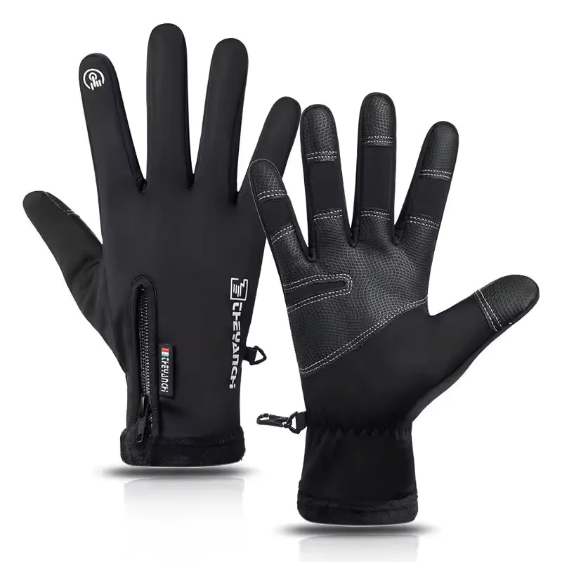 Waterproof Winter Cycling Gloves Touch Screen Thermal Warm Gloves - 13