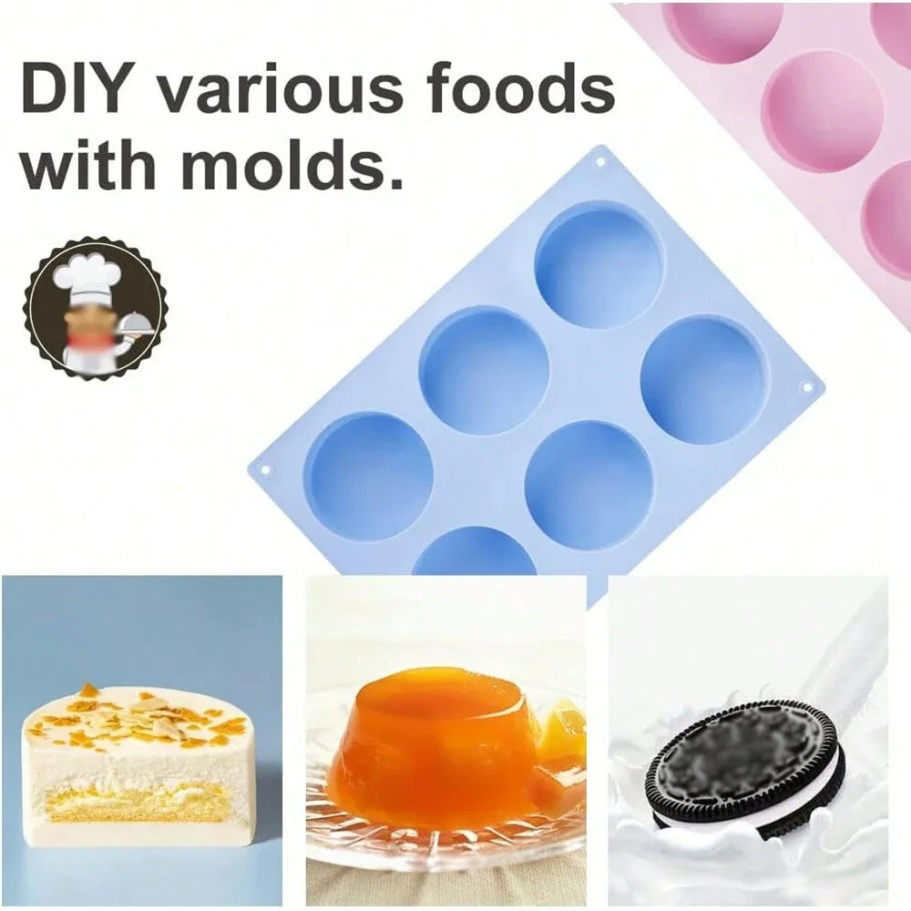 Silicone Donut Mold 6 Cavity Nonstick Baking Pan for Cakes and Pastries - 12