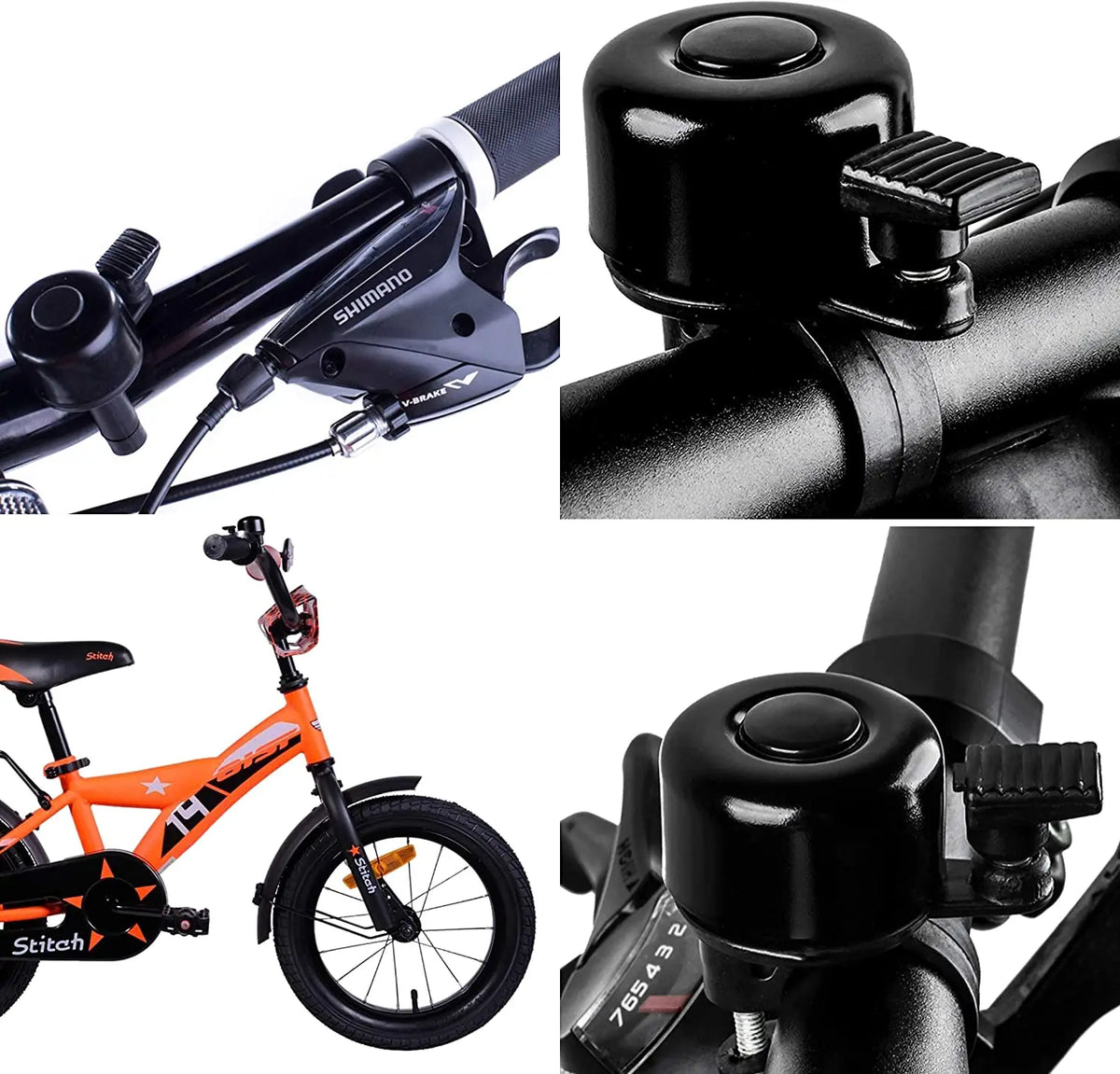 Classic Aluminum Bicycle Bell Mountain Road Bike Handlebar Ring Horn