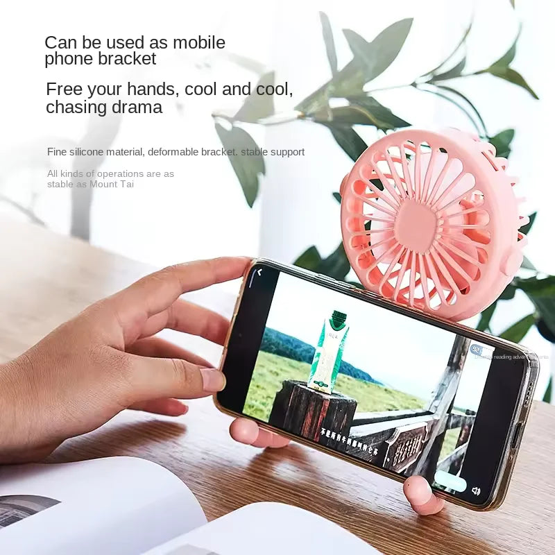 Portable Baby Stroller Fan Rechargeable Flexible Tripod Desk Fan - 2