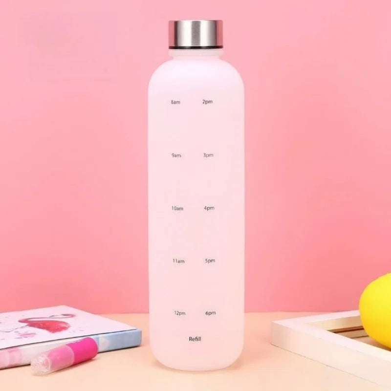 1000ml Gradient Sports Water Bottle Motivational Fitness Hydration Cup - 11