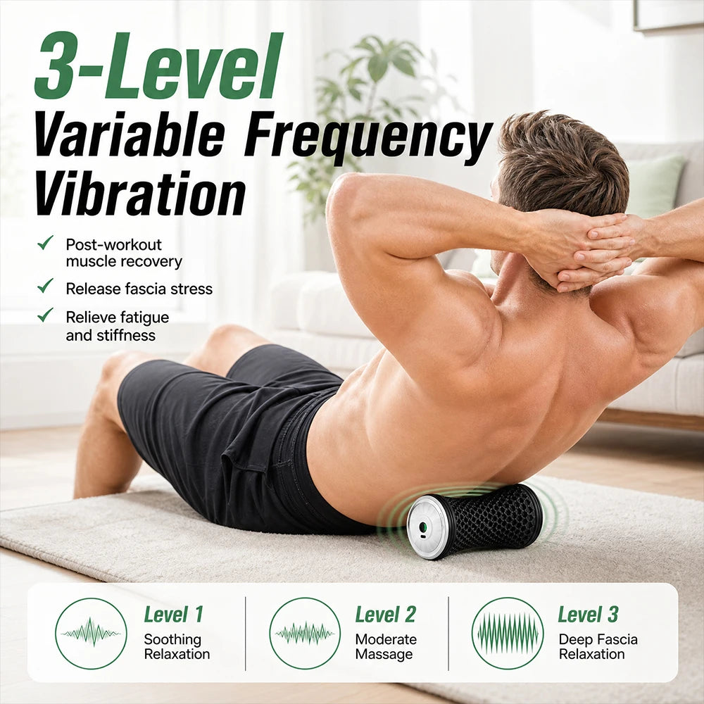 Electric Vibrating Massage Roller Muscle Recovery Tool