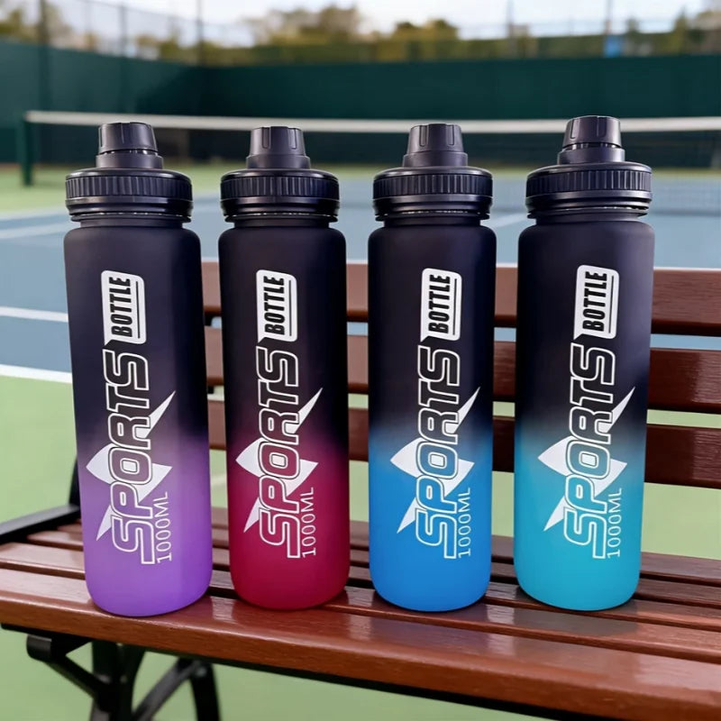 1000ml Sports Water Bottle Portable Leakproof Gym Fitness Jug - 1