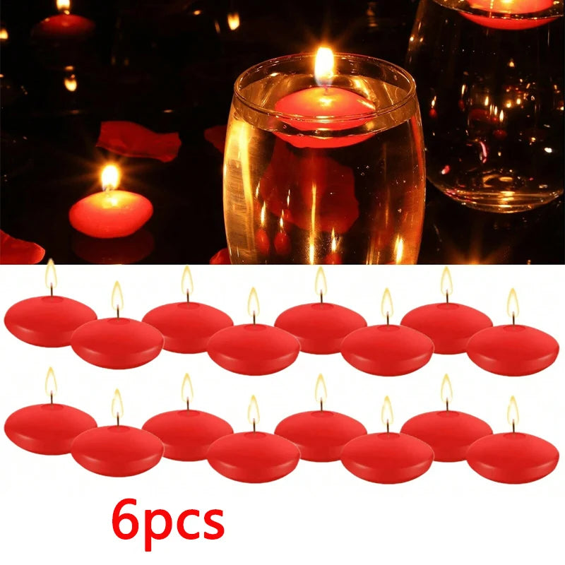 Floating Disc Candles Unscented Romantic Decor for Weddings and Parties - 13