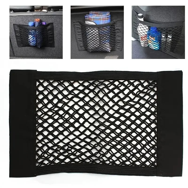 Car Trunk Storage Net Elastic Mesh Organizer Seat Back Cargo Net - 4