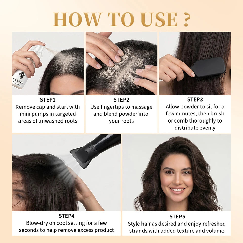 Dry Shampoo Powder Instant Oil Absorbing Hair Styling Powder - 13