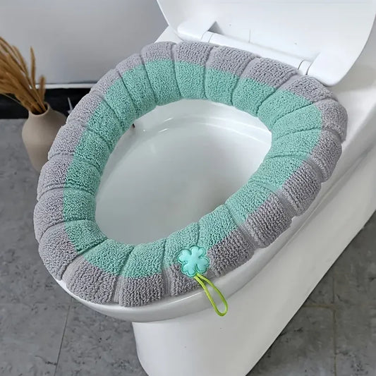 Thickened Washable Toilet Seat Cushion Soft Cotton Linter Cover