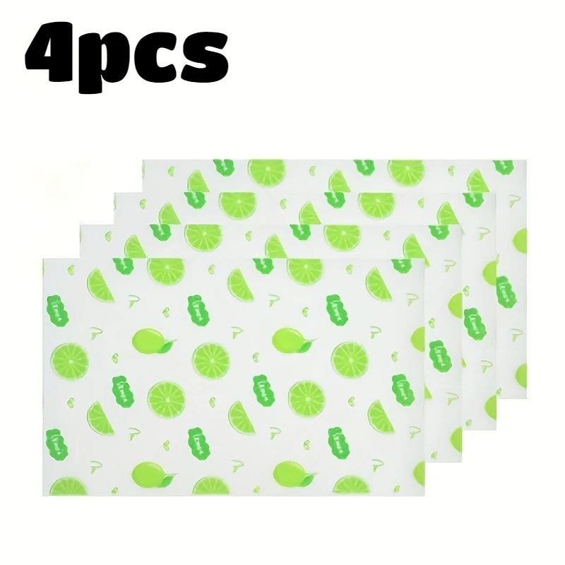 12PCS Refrigerator Mats Waterproof Fridge Liners Non-Slip Shelf Pads - 16