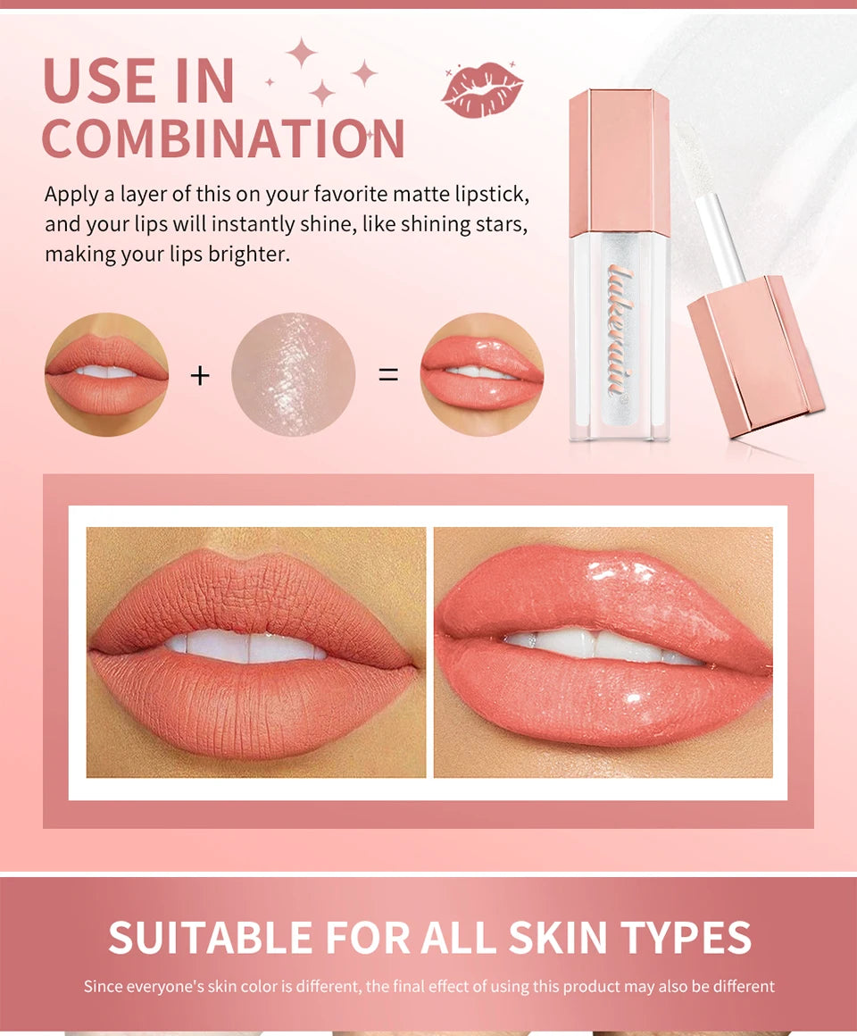 Shimmer Liquid Lip Gloss Moisturizing Lip Luminizer Tint - 11