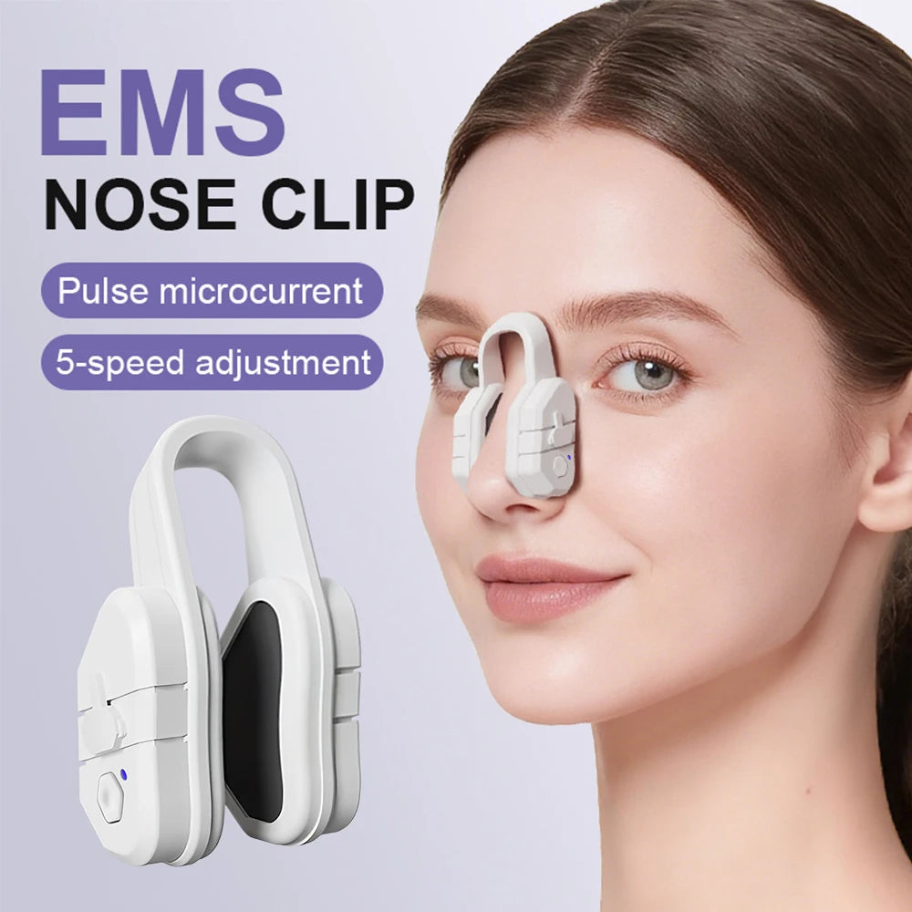 EMS Nose Shaper Sculpting Massager Clip Lift Up Beauty Tool
