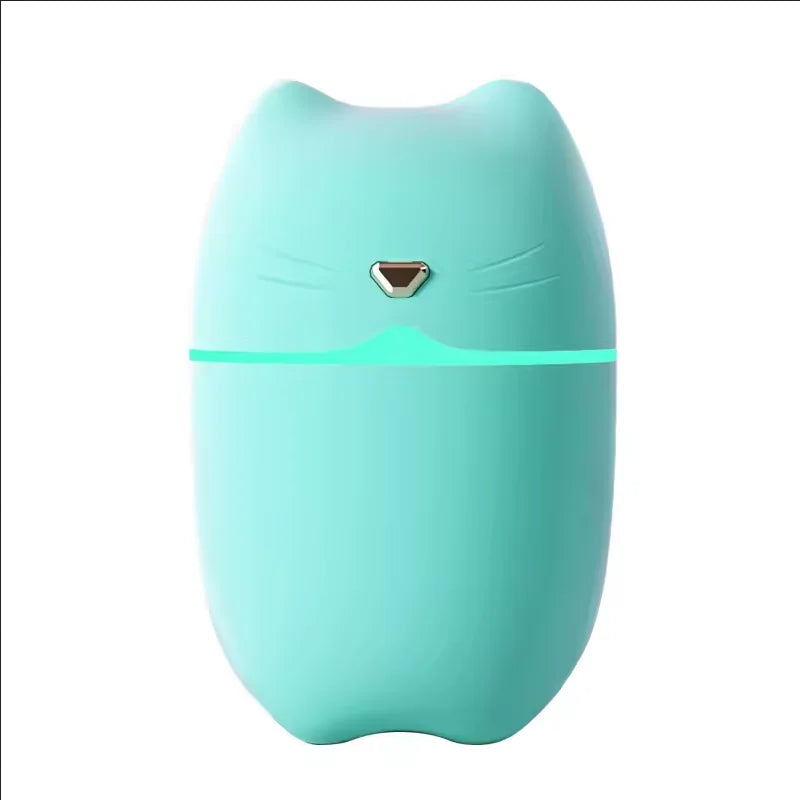 Cute Cat USB Mini Humidifier Desktop Mist Maker with LED Night Light - 7