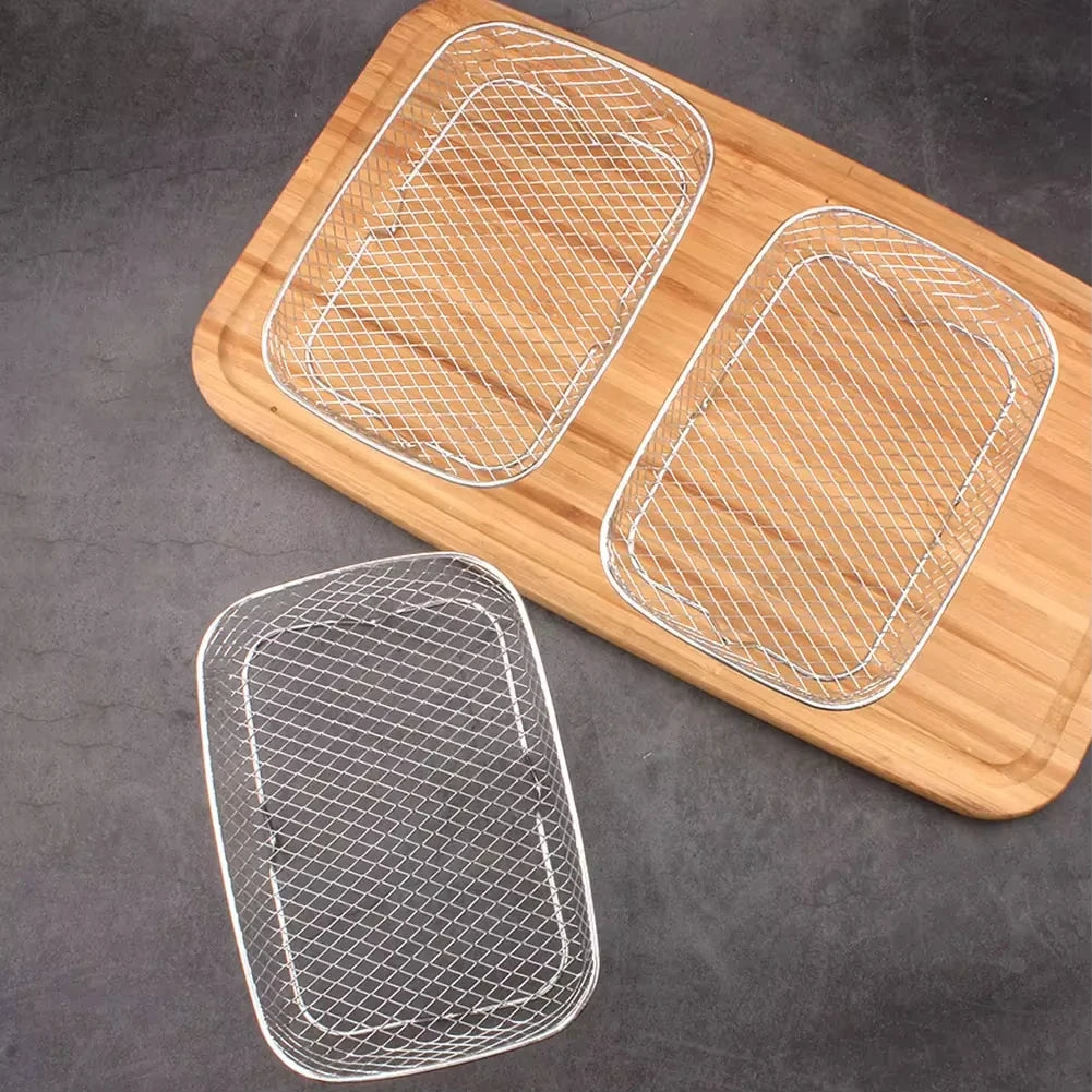 Stackable Air Fryer Rack Stainless Steel Grilling and Steaming Tray - 17