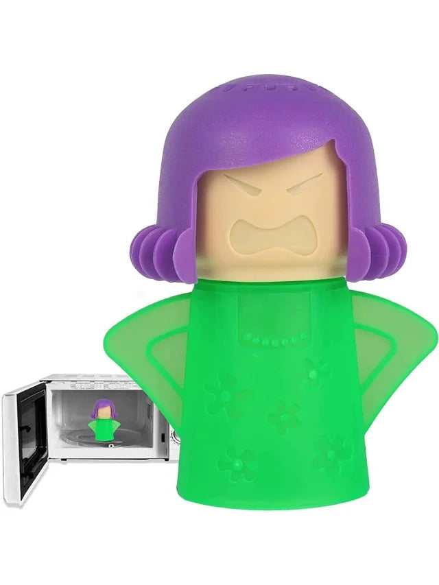 Angry Mama Microwave Cleaner Steam Oven Scrubber Kitchen Cleaning Tool - 12