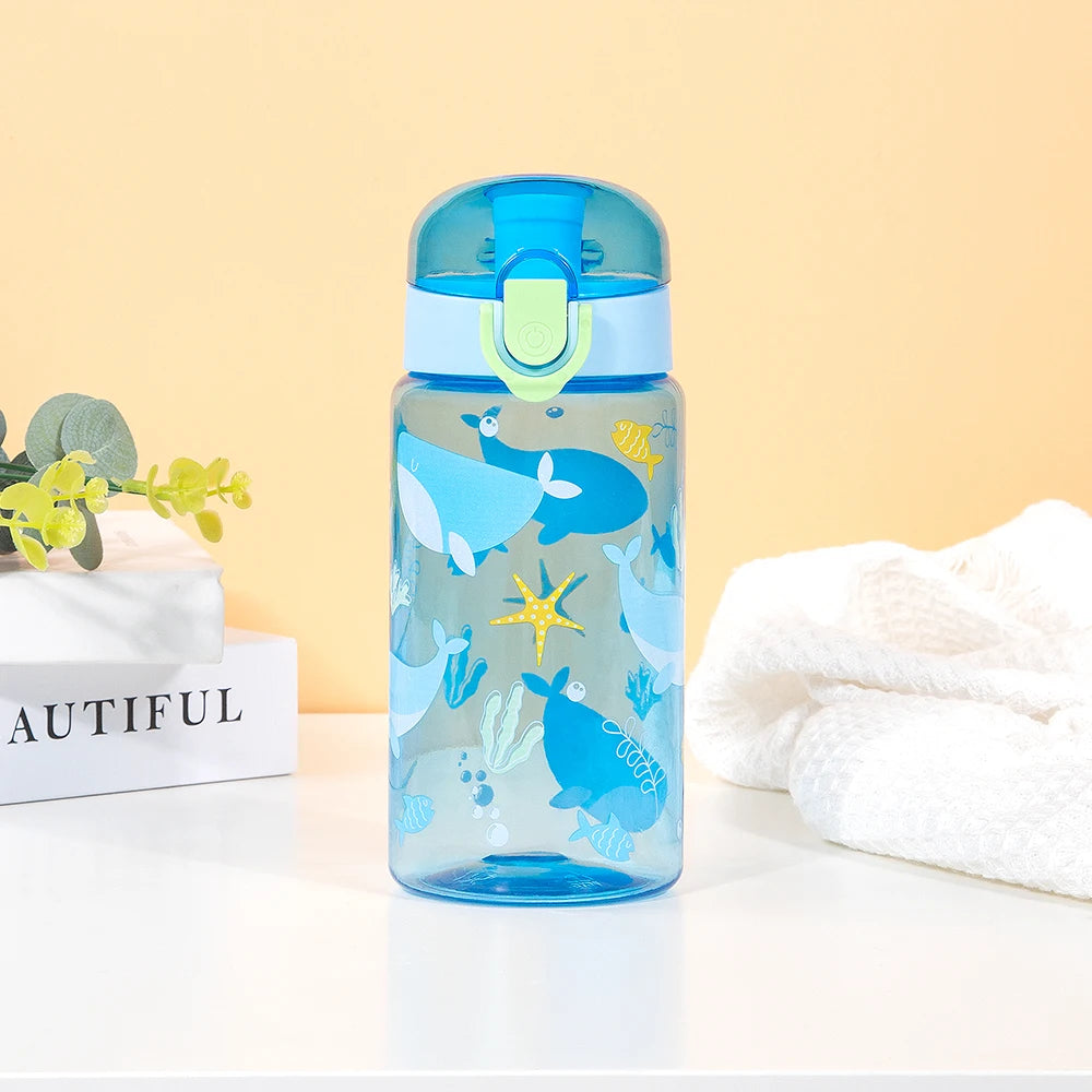 550ml Dinosaur Water Bottle Portable Cartoon Kids Sports Drink Cup - 11