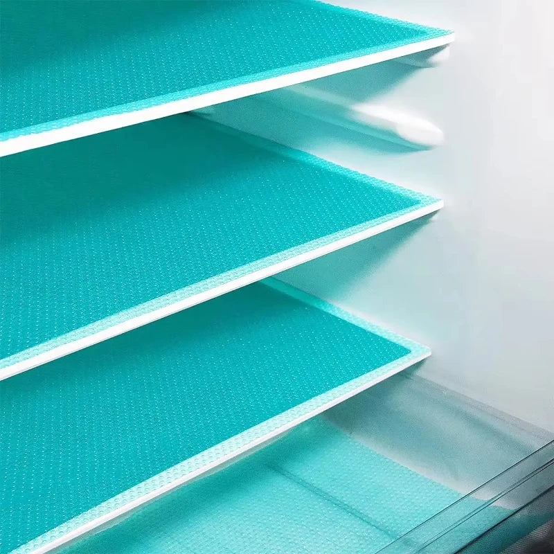 4 Pack Refrigerator Shelf Liners Washable Waterproof Fridge Mats - 13