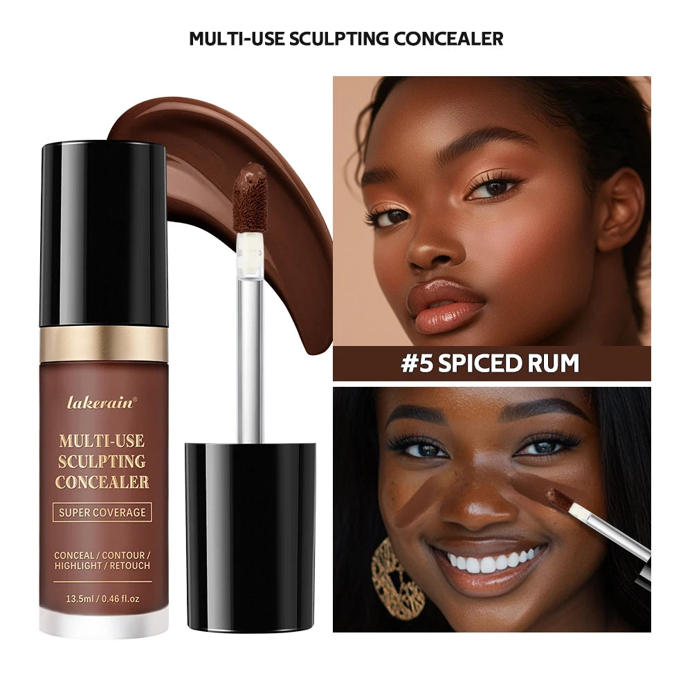 Lakerain Waterproof Concealer Matte High Coverage Liquid Foundation