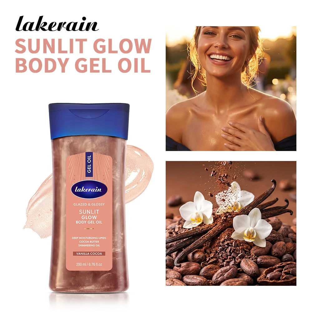 Cocoa Body Oil Gel Moisturizing Hydration for Dry Skin Care